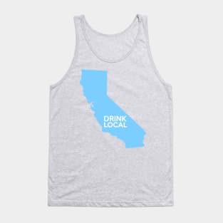 California Drink Local CA Blue Tank Top